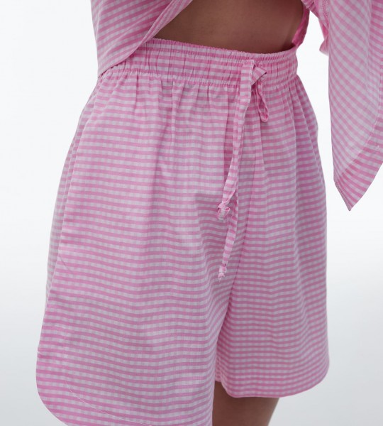 Рожевий костюм у клітинку | Showroom By Nona — зображення 4